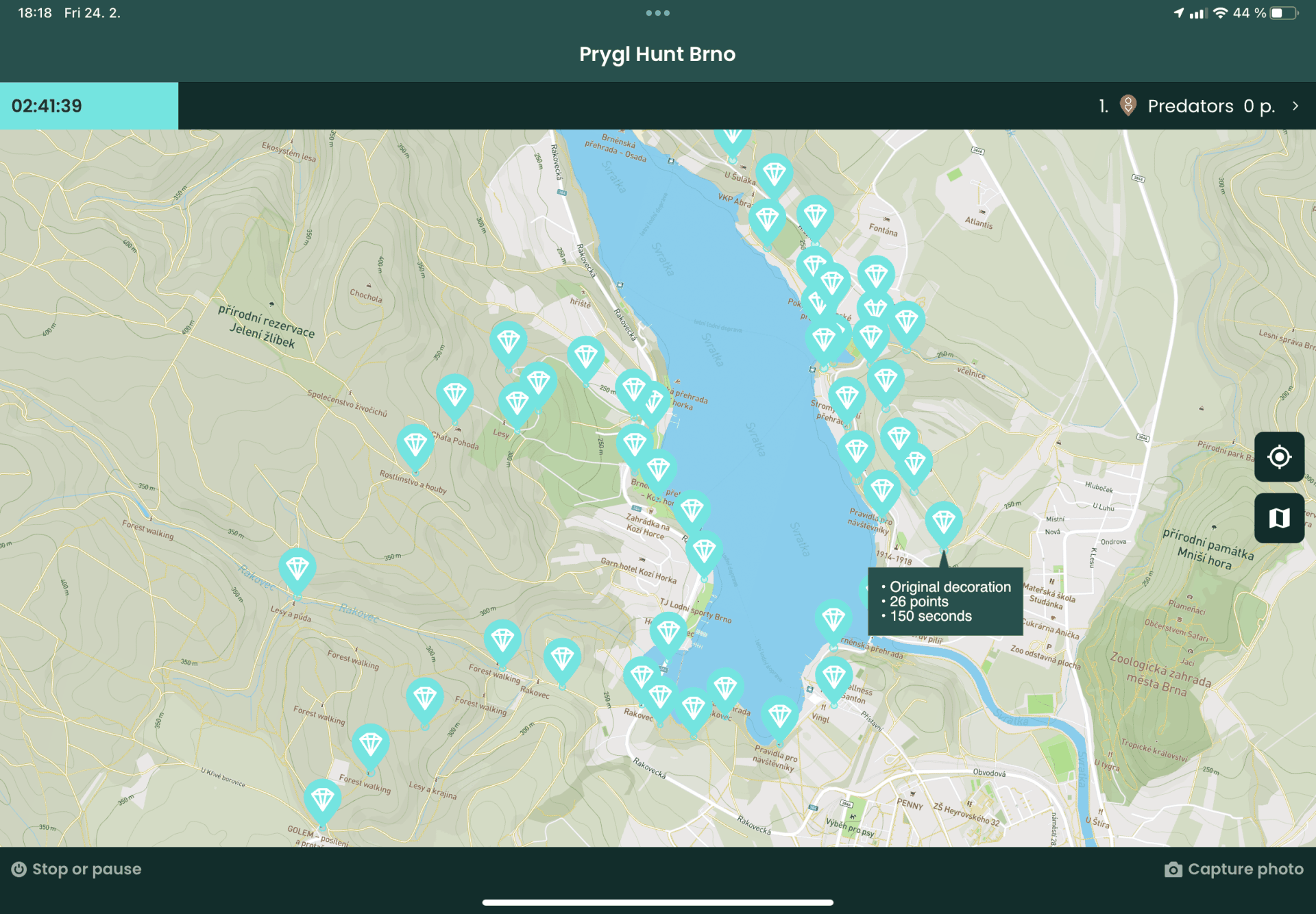 Prýgl Hunt Brno — fotka