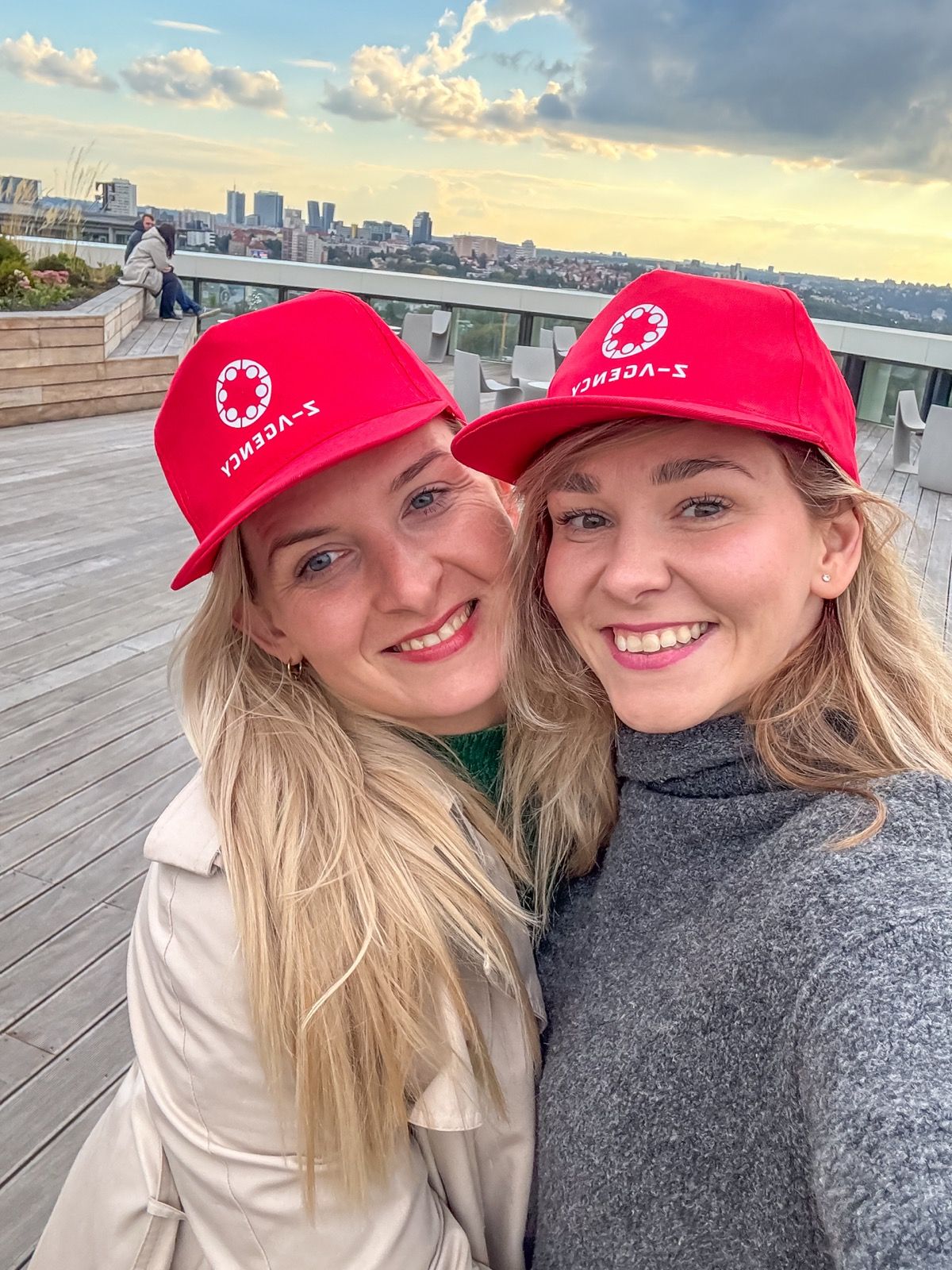 Two members of the delivery team
