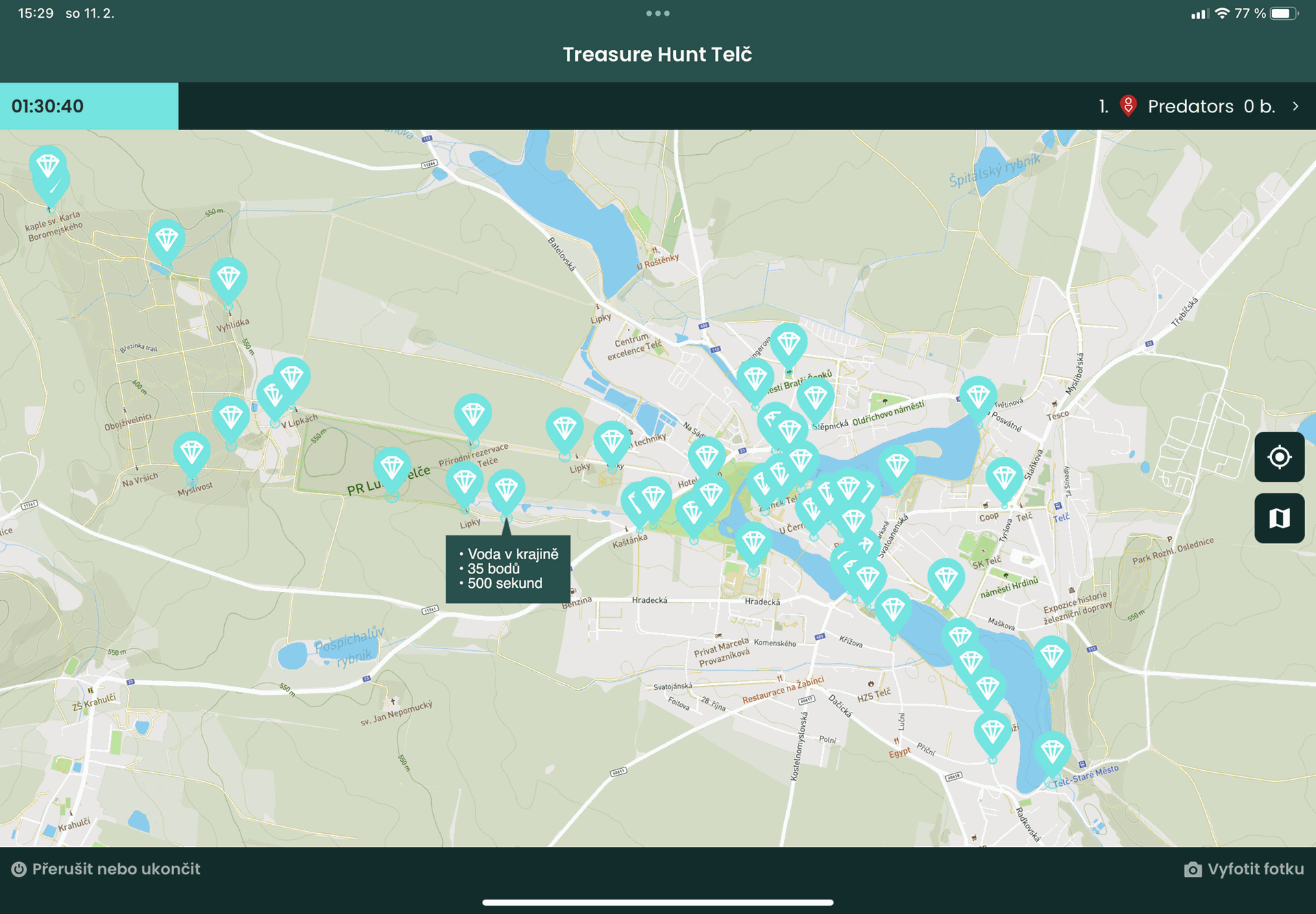 Treasure Hunt Telč — fotka